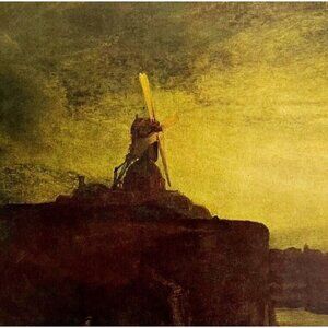 The Mill Rembrandt Landscape Master of Light Color Plate Art Print 1939 LGADCP
